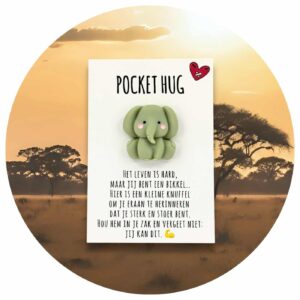 Pocket Hug olifant bikkel